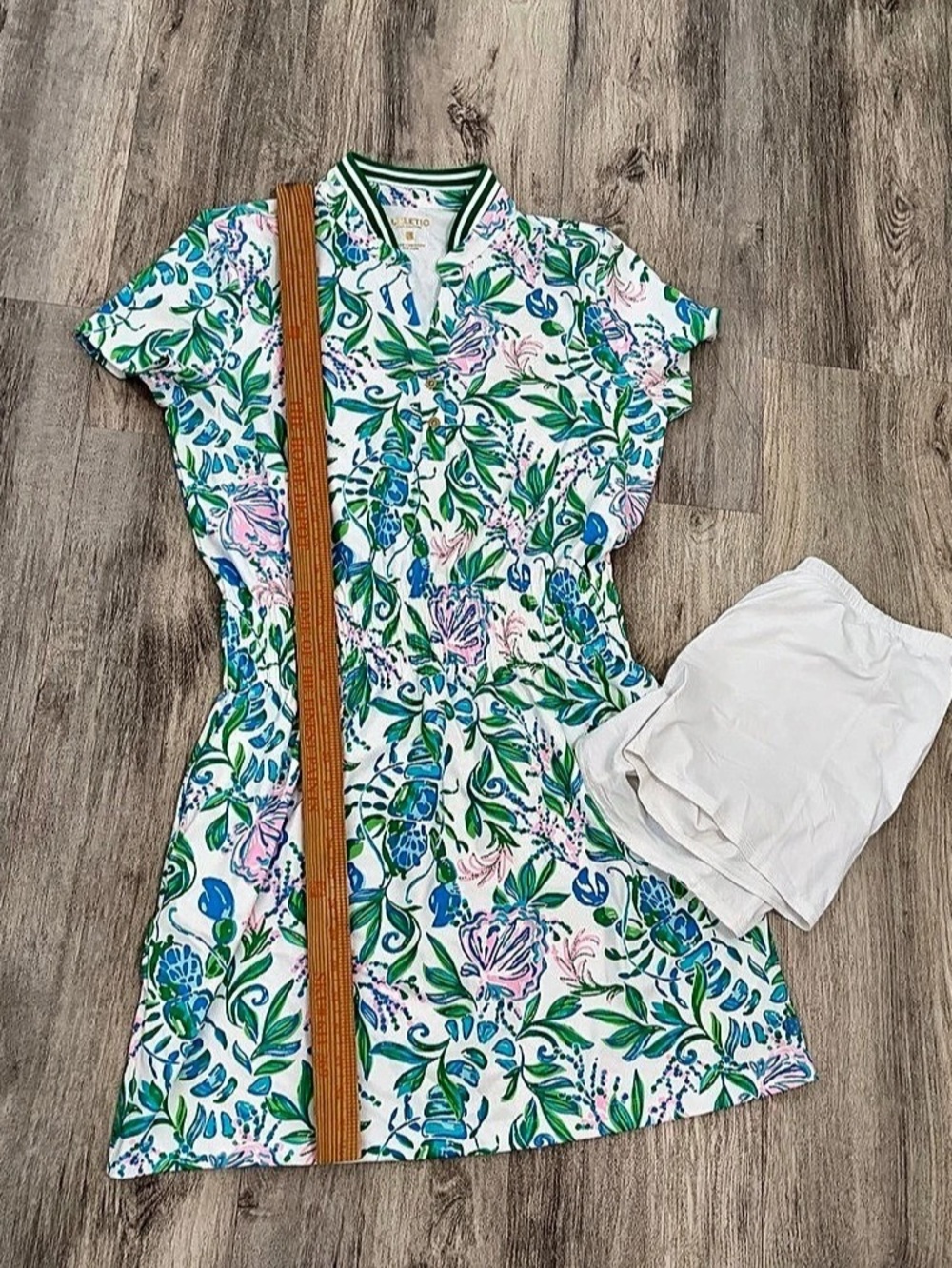 Lilly Pulitzer Luxletic Love Active Dress Floral Womens L Tennis Golf UPF 50+